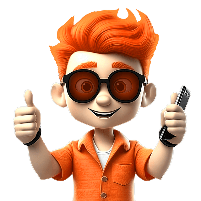 Mascot with sunglasses